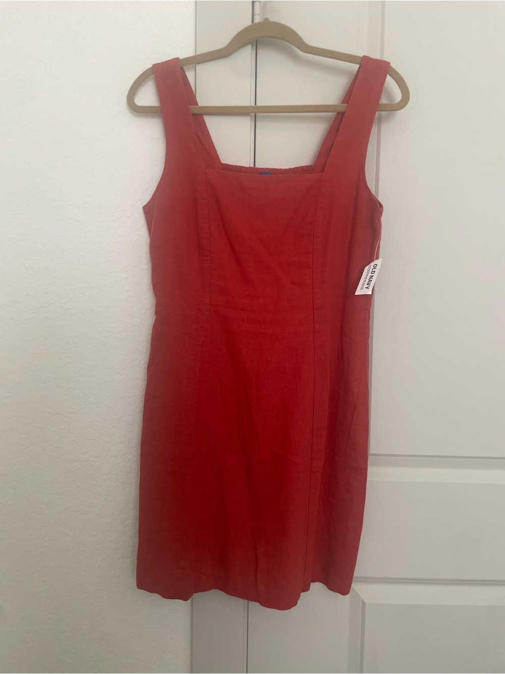 Old Navy Red Square-Neck Mini Dress - Picture 2 of 3